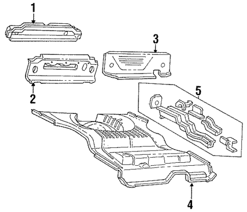 Rear Body for 1985 Mercury Lynx #1