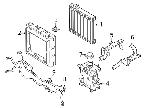 Radiator & Components for 2020 BMW 750i xDrive #1