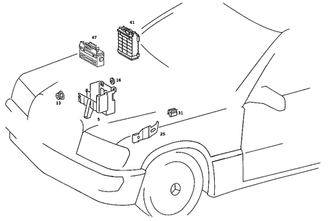 Control Units for 1986 Mercedes-Benz 190E #1