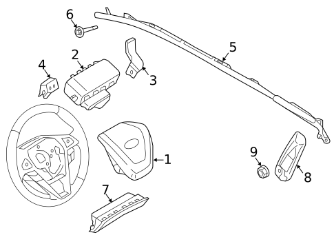 Air Bag Components for 2023 Ford Edge #0