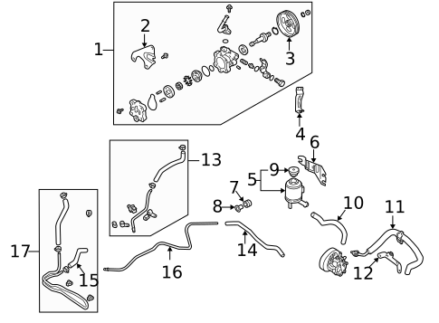 Pump & Hoses for 2005 Nissan Altima #0