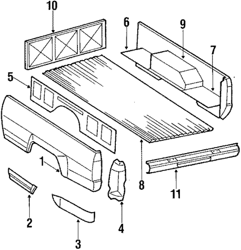 Box Assembly for 1985 Toyota Pickup #1