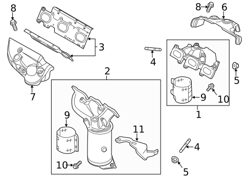 Exhaust Manifold for 2019 Ford Taurus #1