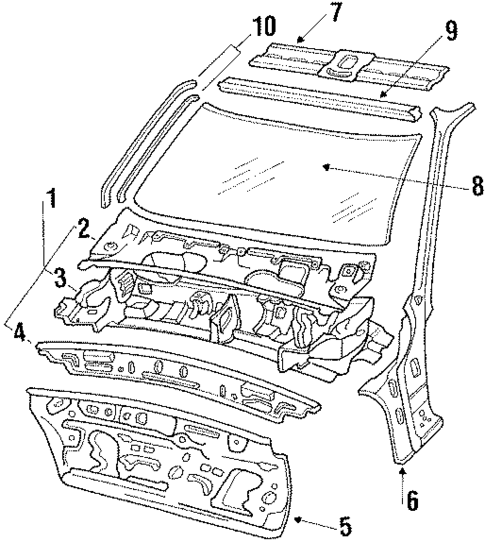 Cowl for 1988 Mitsubishi Precis #0