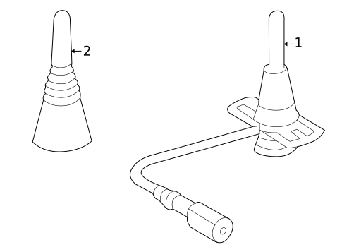 Antenna & Radio for 2005 Mercedes-Benz G 500 #1