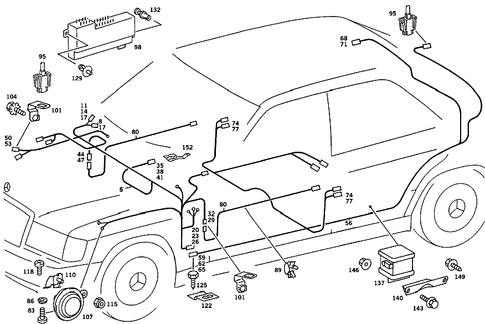 Antitheft Alarm System for 1989 Mercedes-Benz 190E #3