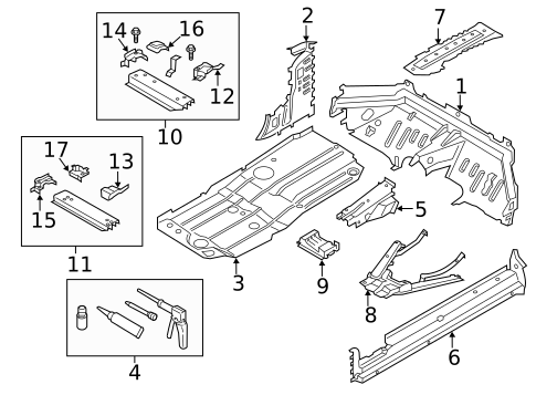 Floor & Rails for 2022 Porsche 718 Spyder #0