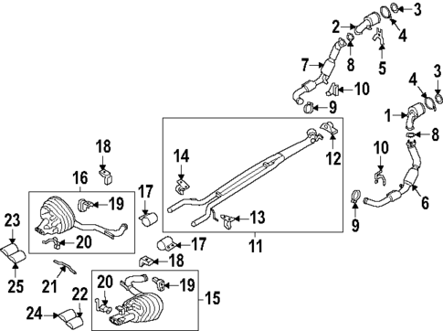 Exhaust Components for 2025 Porsche Panamera #0