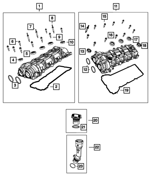Cylinder Head for 2021 Jeep Grand Cherokee #1