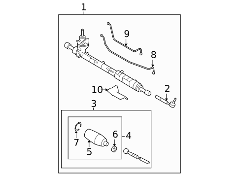 Steering Gear & Linkage for 2006 Ford Fusion #0