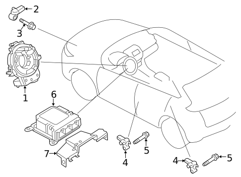 Air Bag Components for 2025 Mitsubishi Eclipse Cross #1