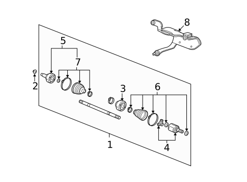 CV Boots & Related Components for 2013 Honda Fit #0