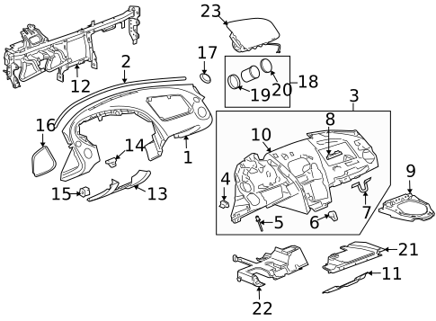 Instrument Panel for 2008 Pontiac Solstice #0