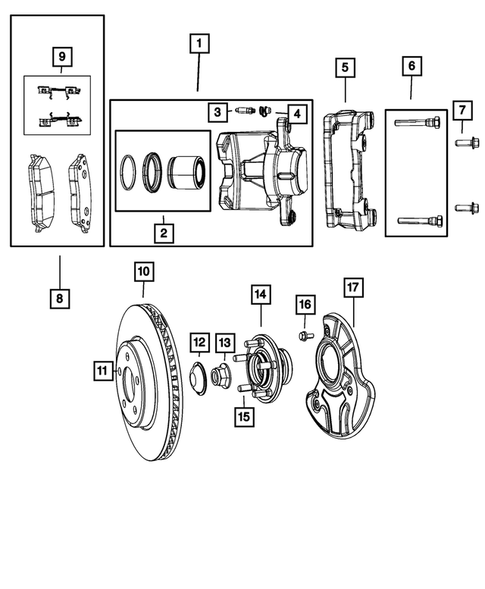 Front Brakes for 2012 Dodge Charger #1