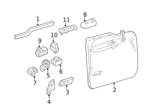 Interior Trim - Front Door for 2016 Ford F-350 Super Duty #0