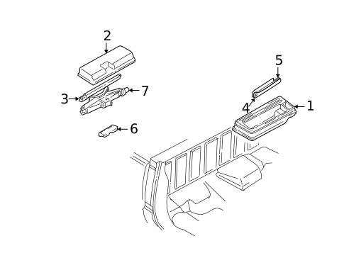 Interior Trim - Cab for 1999 Chevrolet C2500 #4