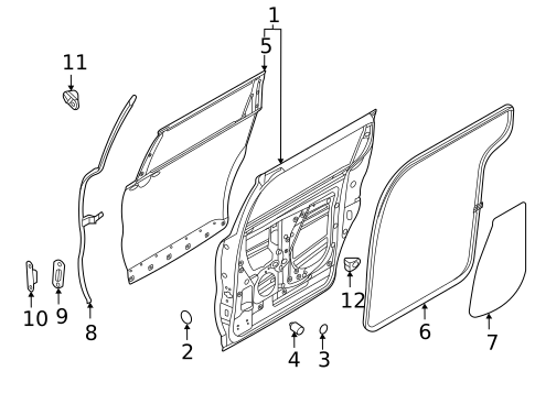 Door & Components for 2025 Kia Carnival #0