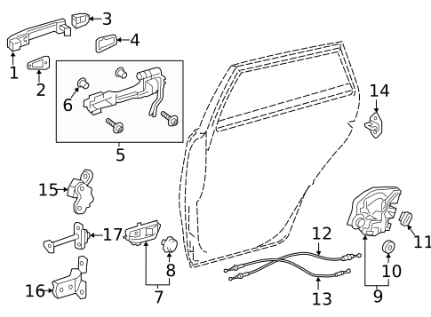 Rear Door for 2016 Scion iM #1