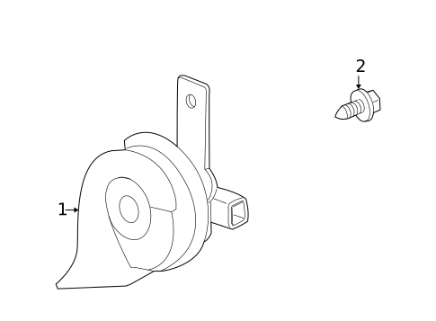 Horn for 2015 Chevrolet Traverse #0