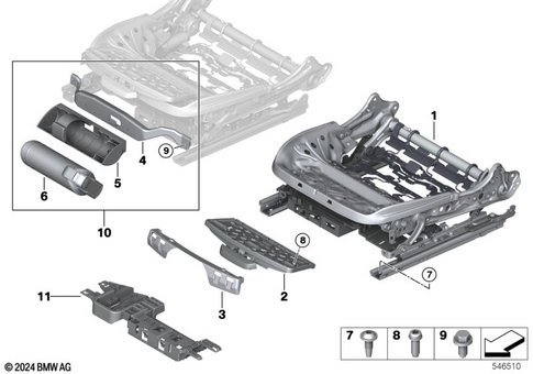 Front Seat for 2019 BMW 840iX #7