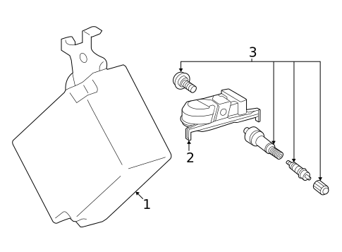 Tire Pressure Monitor Components for 2022 Toyota Corolla #2
