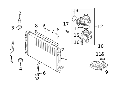 Radiator & Components for 2007 Audi A4 Quattro #0