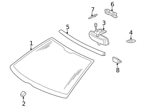 Reveal Moldings for 2002 Mercedes-Benz CLK430 #1