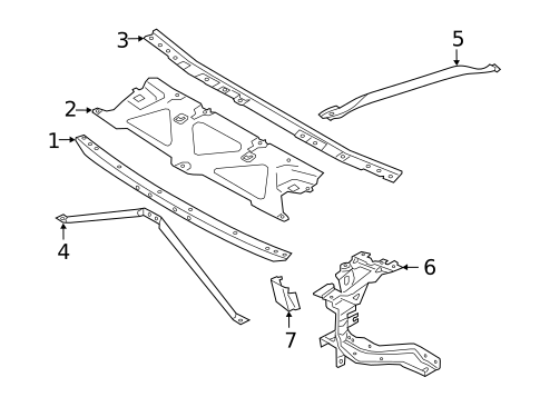 Radiator Support for 2020 BMW 540i #0