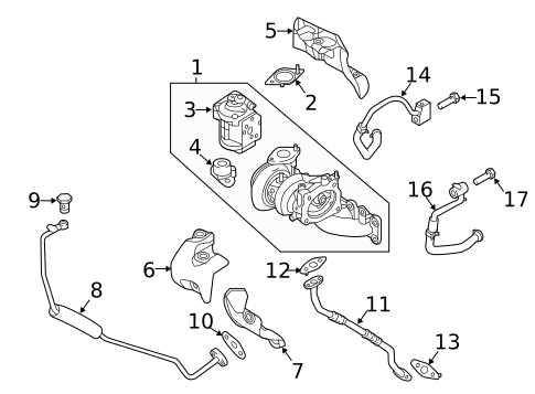 Turbo Charger for 2017 Hyundai Sonata #0