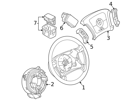 Steering Wheel & Trim for 2006 BMW 750Li #0