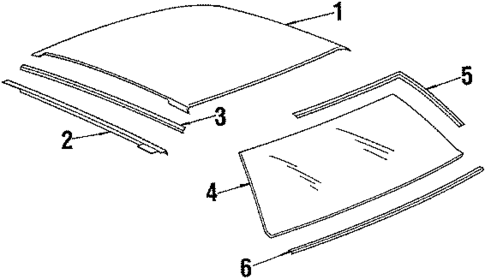Roof for 1989 Buick Skyhawk #1