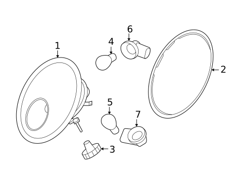 Tail Lamps for 2008 Volkswagen Beetle #1