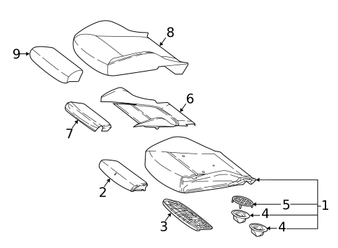 Driver Seat Components for 2020 Mercedes-Benz E450 #2