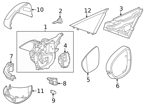 Mirrors for 2010 Saab 9-5 #0