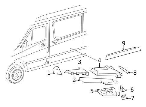 Ducts for 2018 Mercedes-Benz Sprinter 3500 #2
