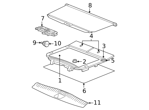 Interior Trim - Rear Body for 2005 Jeep Grand Cherokee #0