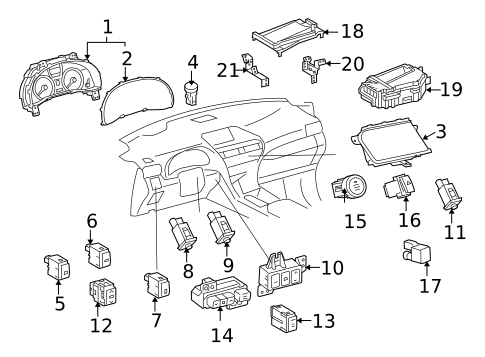Switches & Sensors for 2012 Lexus RX350 #0