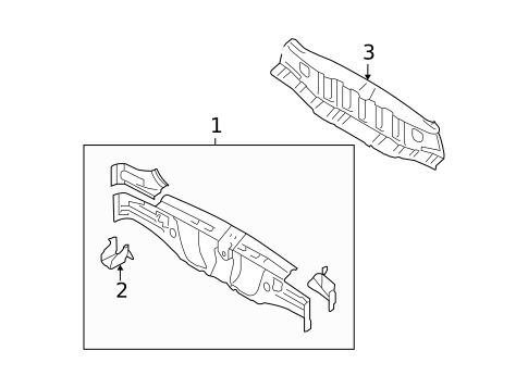 Rear Body for 2006 Subaru Legacy #1