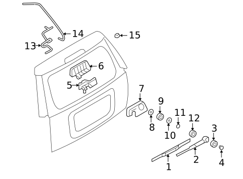 Wipers for 2008 Ford Explorer #1
