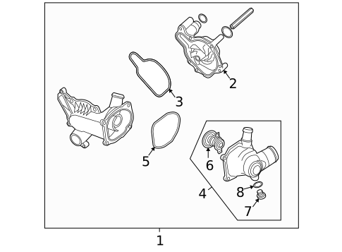 Water Pump for 2005 Audi S4 #0