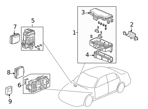 Electrical Components for 2002 Honda Accord #1