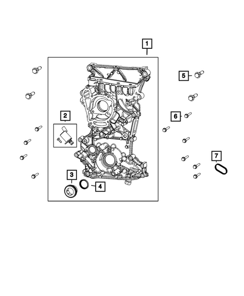Timing Belt/Chain and Cover and Balance Shaft for 2023 Jeep Renegade #1
