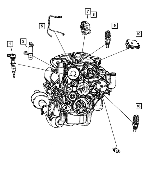 Sensors for 2004 Dodge Ram 3500 #1