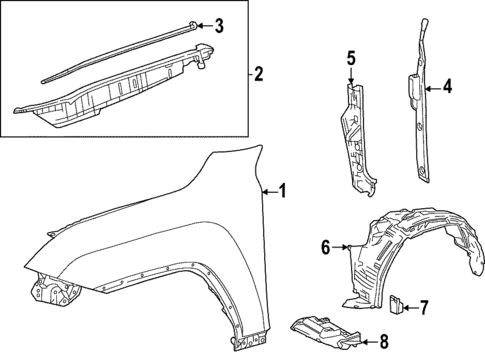 Fender & Components for 2025 Lexus LX700h #0
