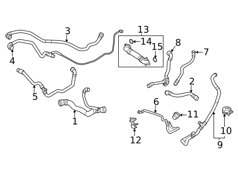 Radiator & Components for 2021 BMW X6 #1