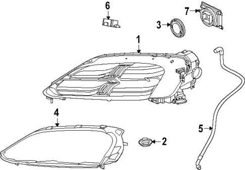 Headlamp Components for 2024 Porsche Macan #3