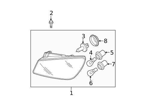Headlamp Components for 2007 Kia Spectra5 #0
