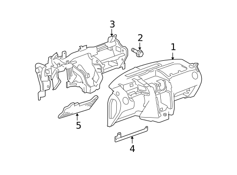 Instrument Panel for 2007 Chevrolet HHR #0