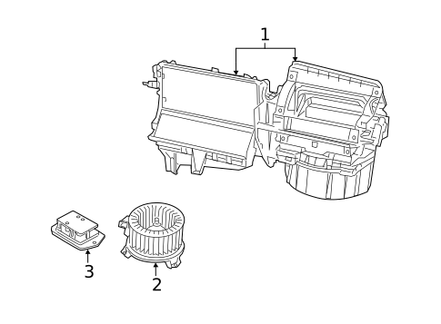 Blower Motor & Fan for 2015 Jeep Compass #1