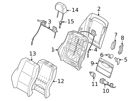 Front Seat Components for 2008 BMW M6 #2